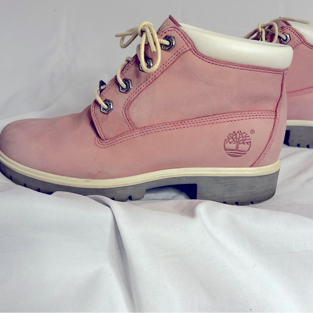 Timberland Pink Nellie Waterproof Chukka Boots